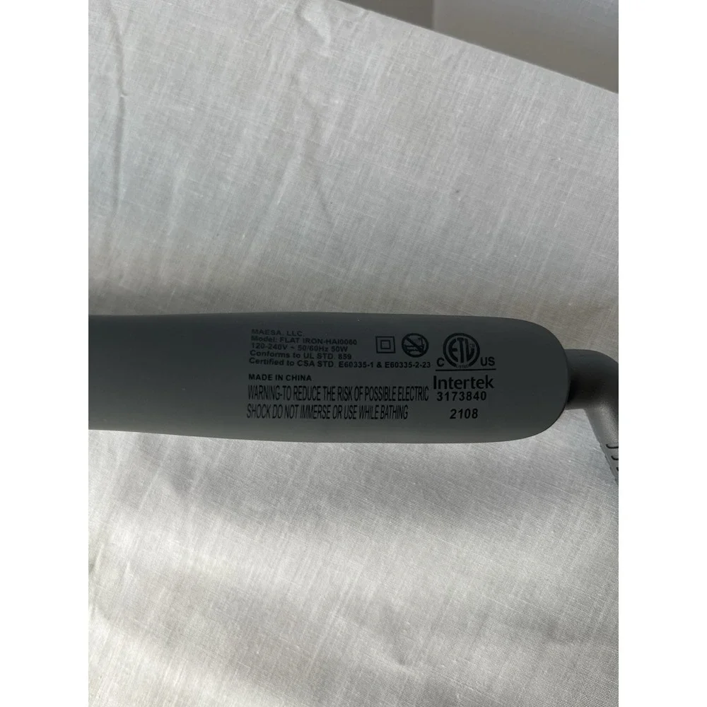 Maesa Hai0060 Straight To It Ceramic Tourmaline Flat Iron For All Hair Types